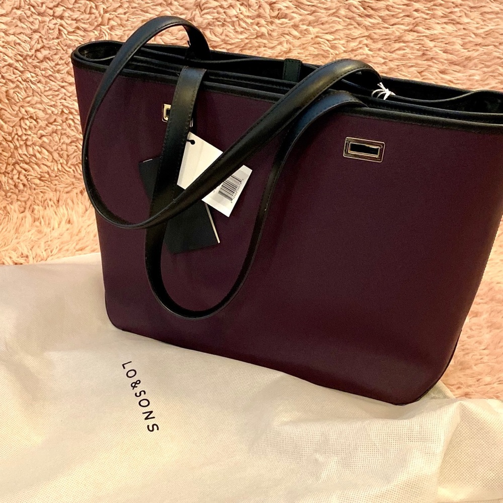 Lo & Sons Plum & Gold 13” Seville- BNWT